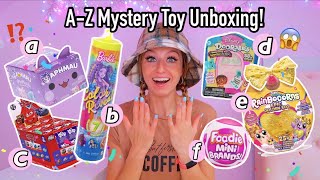 A-Z MYSTERY TOYS UNBOXING HAUL!!😱🎁🎉(A is for Aphmau, B is for Barbie, C is for...)🤔| Rhia Official♡