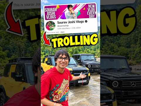 Sourav Joshi Reply to Trollers 🤬 | New Defender Taxi Controversy? 🚕 #shorts