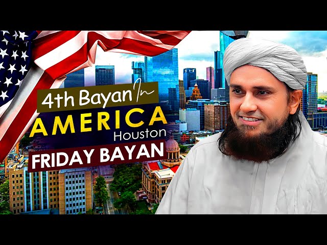 4th Bayan In America | Masjid Darul Quran ( Houston ) | Mufti Tariq Masood Speeches 🕋 class=