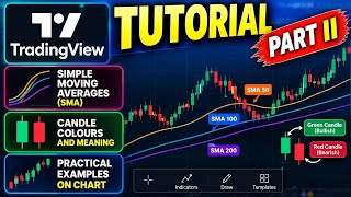 📊 TradingView Tutorial Part II | Simple Moving Averages (SMA) & Candle Colours Explained