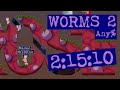 Worms 2 (PC) - Any% speedrun in 2:15:10 (W2+) (WR)