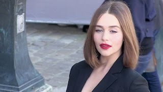 Game of Thrones superstar Emilia Clarke and more attending the Dior Fashion Show in Paris