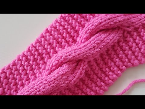 Burgulu Atkı ve Saç Bandı/Burgu Nasıl Yapılır? CAble Knitting