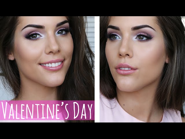 Soft Pink Valentines Day Date Makeup Tutorial | Talk Through!