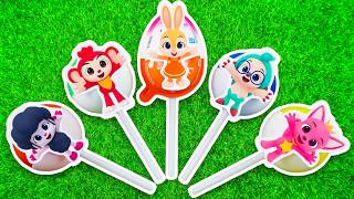 Some Lot's of BIG Candy Shop Baby Shark lollipops | Hogi Pinkfong Cocomelon Satisfying videos