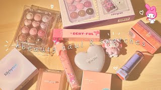 🐰 kbeauty haul ⋆𐙚₊˚⊹♡ swatches & review 🇰🇷