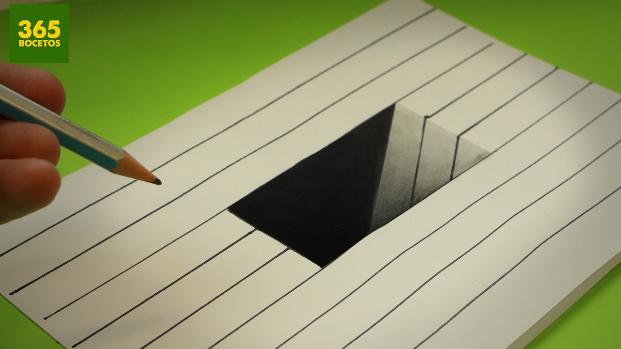 INCREIBLE TRUCO - Como dibujar un hoyo en 3D paso a paso - How to draw a 3d  hole - thptnganamst.edu.vn