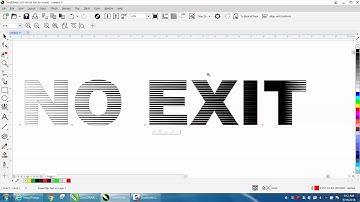 Corel Draw Tips & Tricks Impact Tool more info X8 on a font