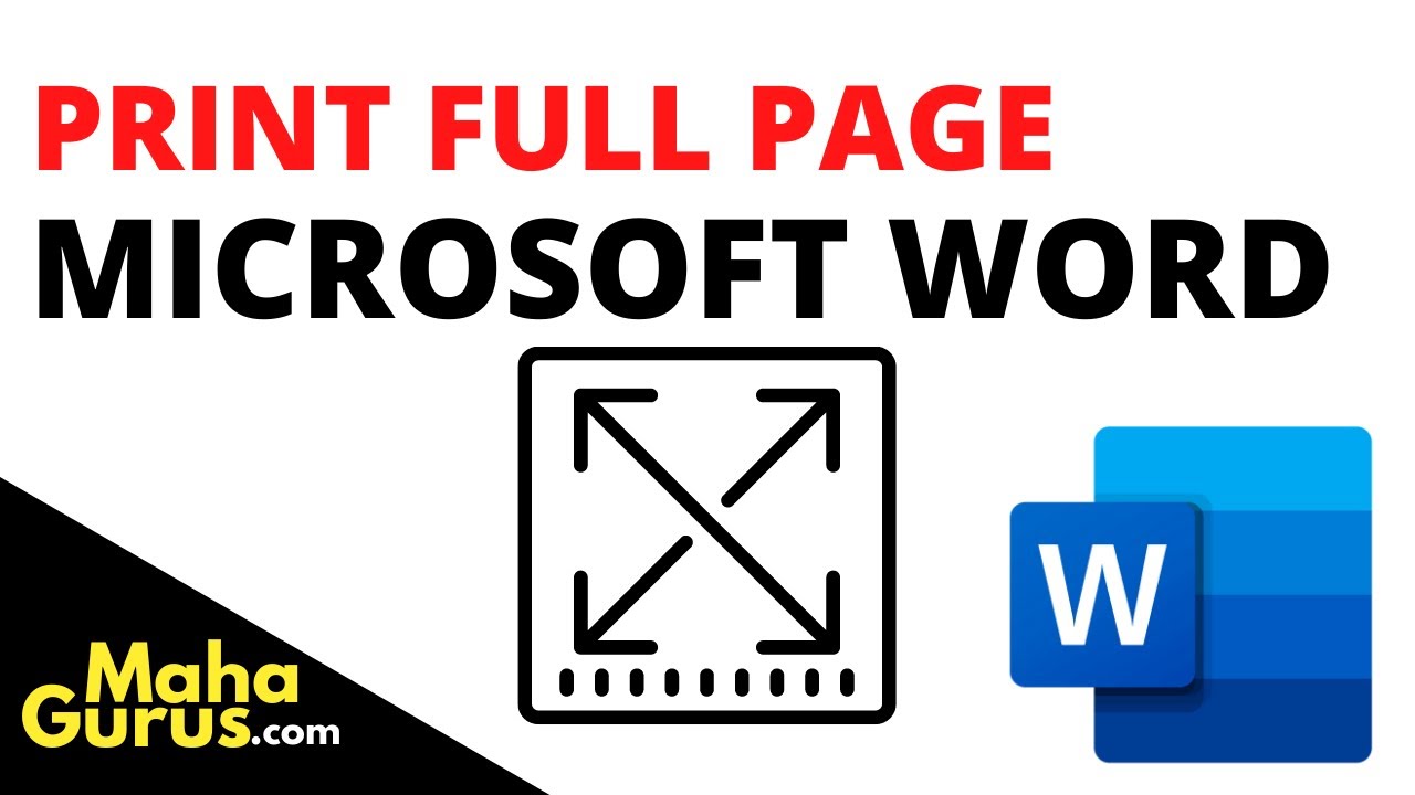 how-to-print-full-page-in-ms-word-print-full-page-microsoft-word-youtube