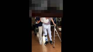 【理学療法士】リハビリ、歩行訓練、装具、杖、20180919 6