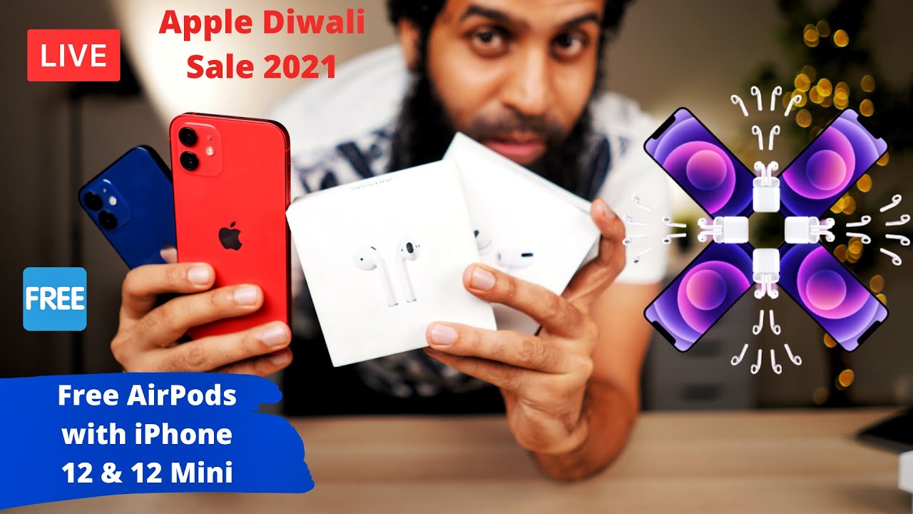 Iphone 12 Free Airpods Diwali Offer Is Live Apple Diwali Sale Youtube