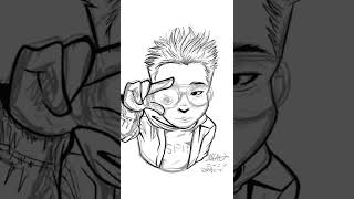 Digital caricature Gareth.T 湯令山 電繪Q版畫 by mcaq #shorts #hongkong
