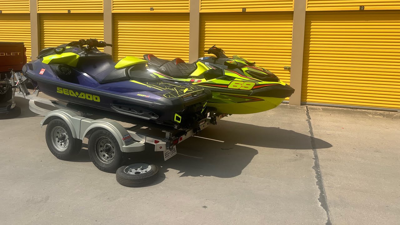 Seadoo RXTX and RXPX 300 transfer to Triton Trailer - YouTube