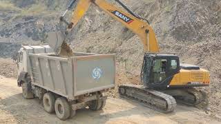 Sany Loader| Tipper trucks| Loading trucks with Sany Loader