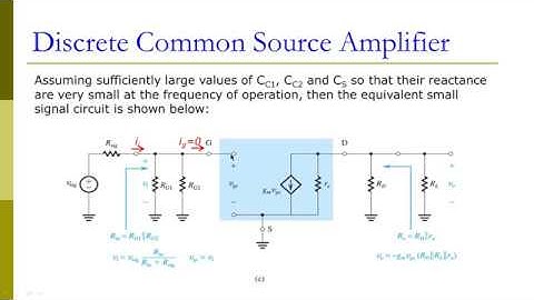 Field Effect Transistors Part 6: Discrete Common Source Amplifier