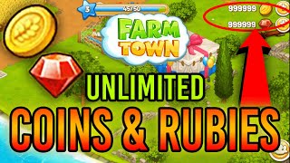 Farm Town Cheat - Unlimited Free Coins & Rubies Hack screenshot 1