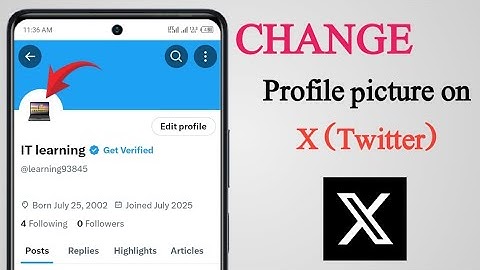 How to change profile picture on X (Twitter)