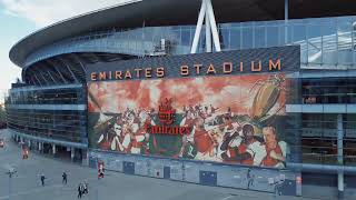 4K Emirates Stadium - The Home of Arsenal Football Club by Drone.