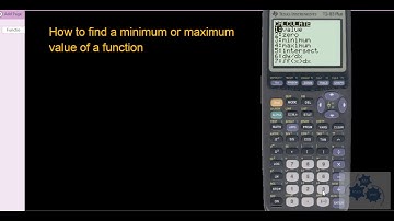 Graphing Calculator Finding maximum or minimum value of a function from the graph