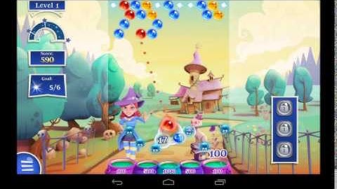 Bubble Witch Saga 2 Level 1 - 3 Star Walkthrough