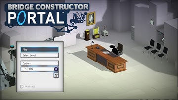 Bridge Constructor Portal Title Screen (PC, PS4, Switch, Xbox One)