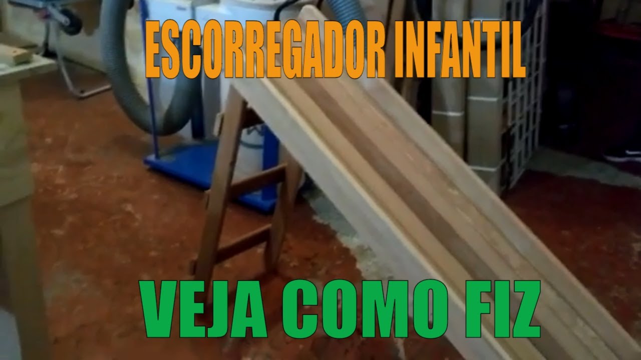 ESCORREGADOR DE MADEIRA INFANTIL QUER VER COMO FIZ YouTube