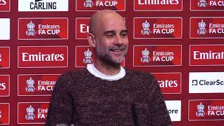 Thumbnail for "I LIKE RICO LEWIS A LOT!" 💙 | Pep Guardiola FA Cup Press Conference Embargo | Newcastle vs Man City