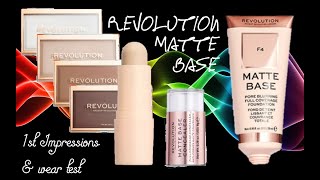 Revolution Matte Base - Concealer, foundation & powder - 1st impression and wear test