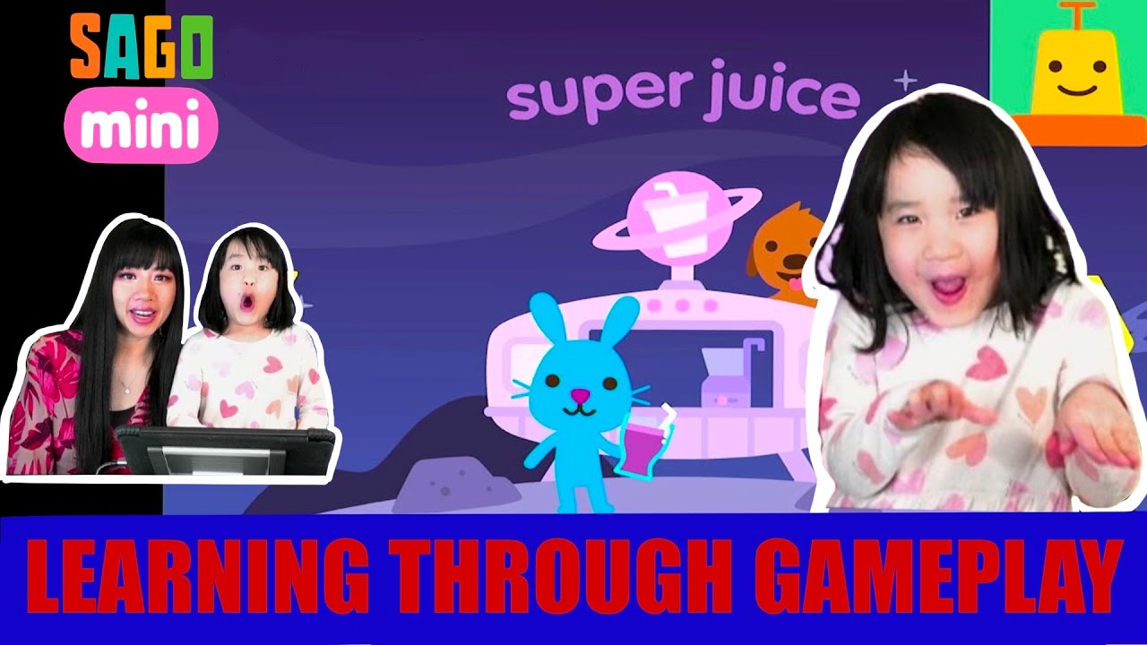 Sago Mini World Super Juice gameplay with Ella and Mommy | Learn colors, shapes, fruits and more