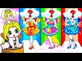 Paper Dolls Poor Angel Vs Rich Fire And Ice Missing Mom Rapunzel Family 
