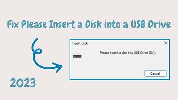 How to Fix Please Insert a Disk into a USB Drive in 2023 Solved in 2 minute!!