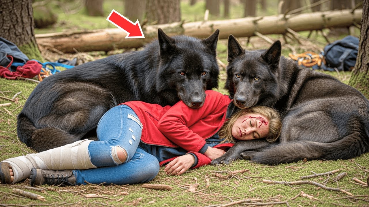 She Collapsed In The Forest — Saved Only By Two Wolf ....