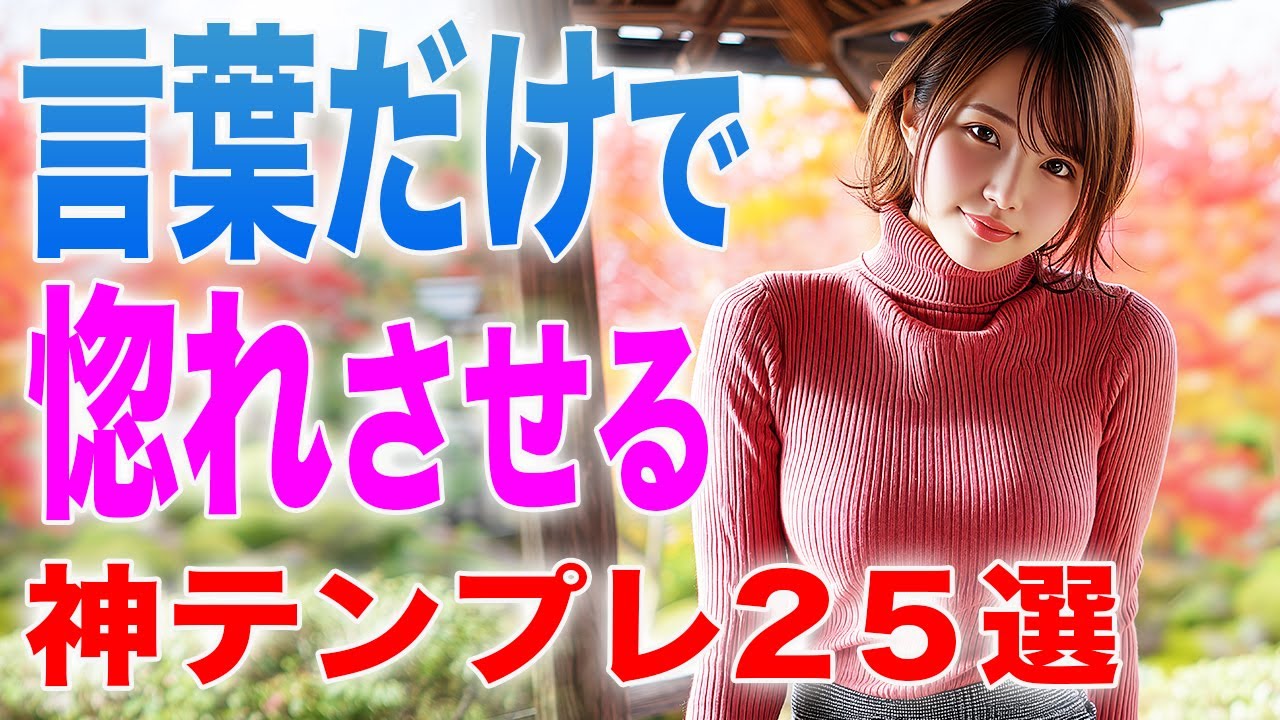 褒めるだけで惚れる！女性の本能が反応する神テンプレ2５選