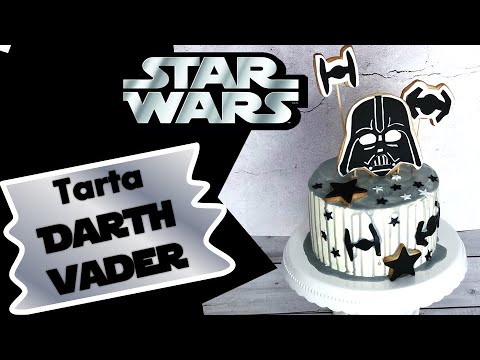 Decoración en fondant para tarta de Darth Vader (STAR WARS). Sin moldes -  YouTube