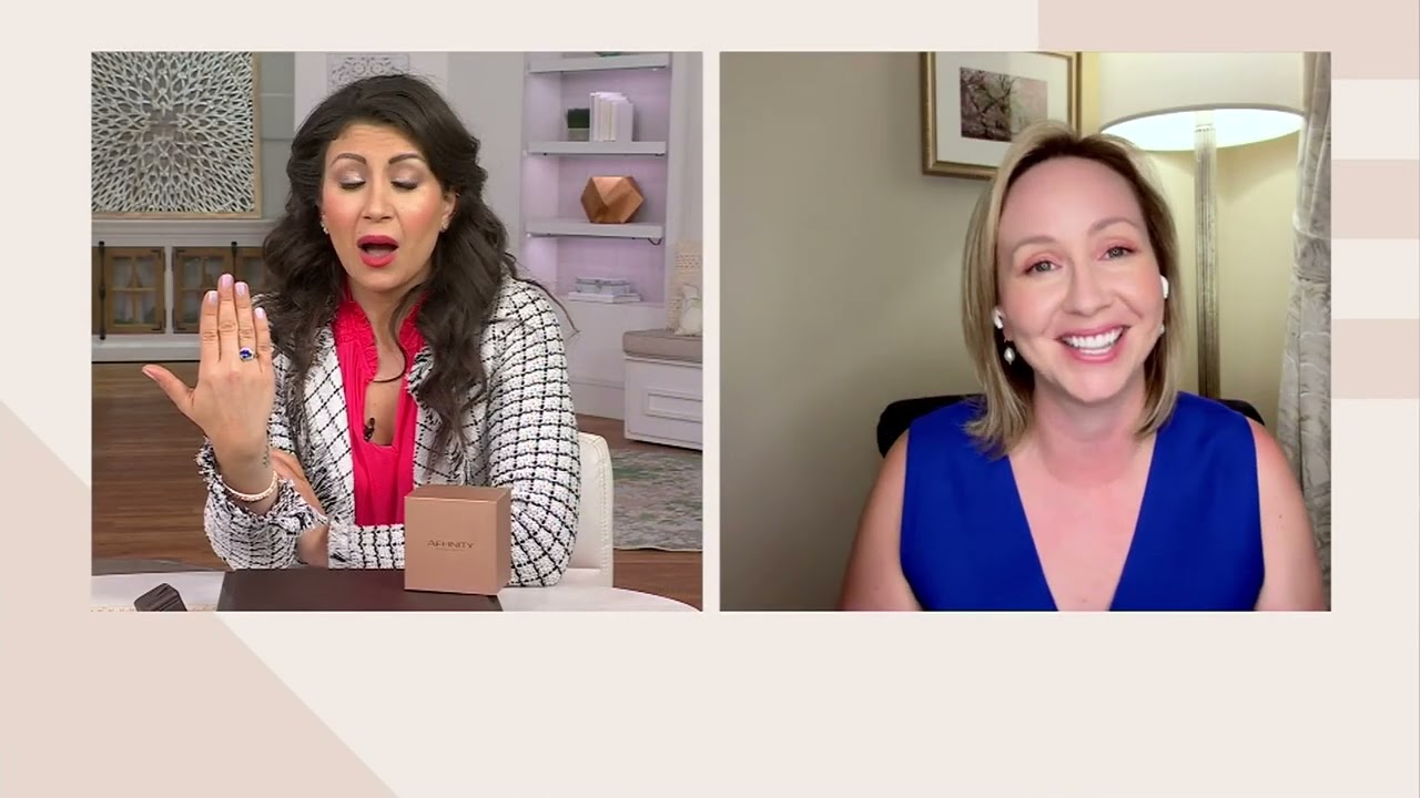 Affinity Gems Tanzanite, Emerald &amp; Diamond Ring, 14K Yellow Gold on QVC