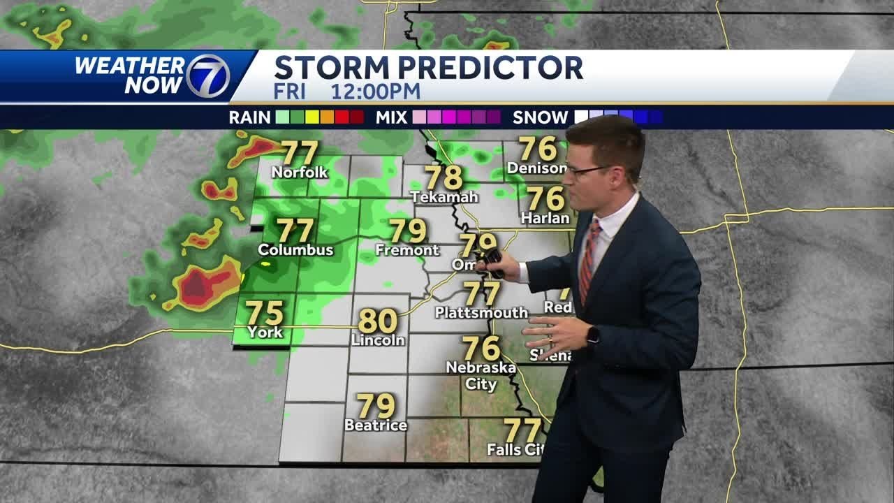 Spotty t-showers possible Friday, unsettled weekend - YouTube