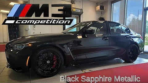 NEW ARRIVAL! 2022 BMW M3 Competition Black Sapphire 50 Years of ///M Roundels