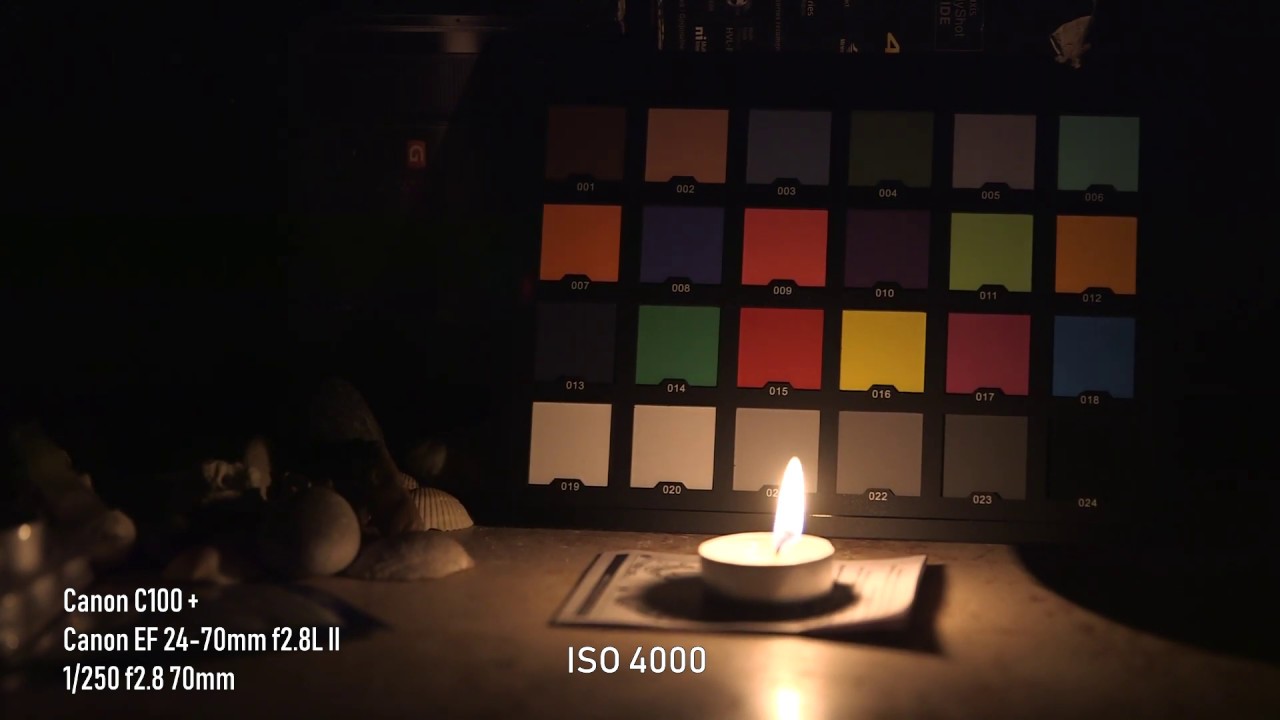 Canon C100 DAF  ISO 320-80 000 test / Тест ИСО на видеокамере Кенон С100