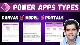 Power Apps Types | Canvas Vs Model Driven Vs Portals | Beginner Tutorial