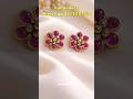 For orders WhatsApp 8919505486 #handmadeearrings #studs #handmadejwellery #earrings #pinkearrings