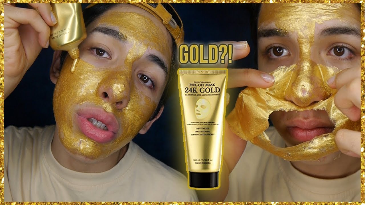 REAL 24K GOLD PEEL OFF MASK Review YouTube REAL 24K GOLD PEEL OFF MASK Review YouTube