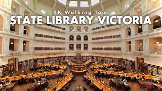 Exploring The State Library Victoria Dome in Melbourne City Centre Australia | Walking Tour 4K 2024