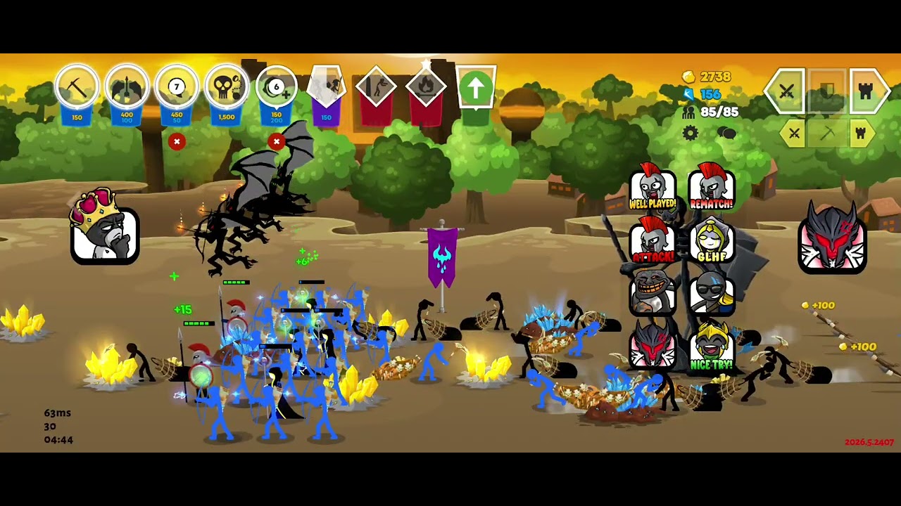 non-edited footage of me playing stick war saga