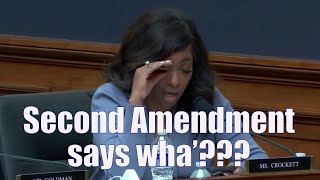 Jasmine Crockett Reads the 2nd Amendment and (to No One's Surprise) Gets It Wrong