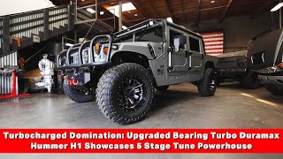 Turbocharged Domination Upgraded Bearing Turbo Duramax Hummer H1 Showcases 5 Stage Tune Powerhouse