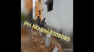 PUTTING COMPOUND WALL USING AAC BLOCK(WORKING VIDEO)