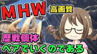 【MHW】歴戦個体をペアで狩り、痛撃や超会心の装飾品を入手したいモンスターハンターワールドなのである【モンハンワールド】