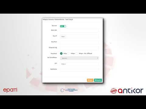 HTTP Sunucu Yönlendirme Yapılandırması