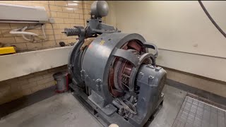 1955 Westinghouse Gearless Traction Elevator Machine Room with SC-RSBL Controller (Signal Control)