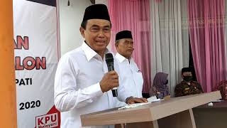 Zairullah dan Rusli resmi mendaftarkan diri ke KPU calon Bupati tanah Bumbu